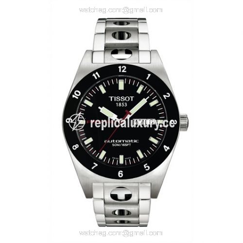 Tissot PRS 516 Automatic 40 Stainless Steel / Black / Bracelet T91.1.483.51