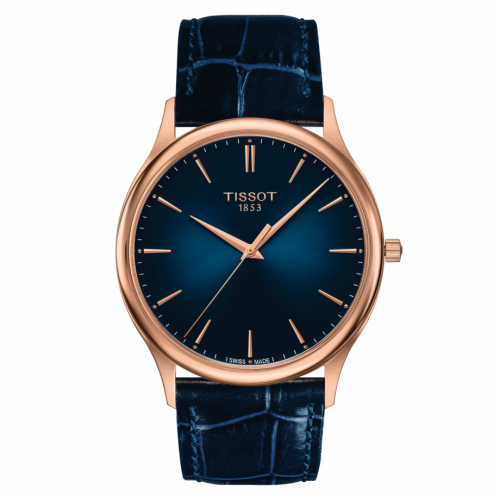 Tissot Excellence 18K Rose Gold / Blue T926.410.76.041.00