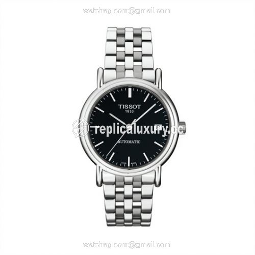Tissot Carson Automatic 35.5 Stainless Steel / Black / Bracelet T95.1.483.51