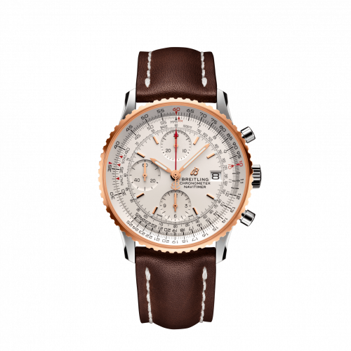 Breitling Navitimer 1 Chronograph 41 Stainless Steel / Red Gold / Silver / Croco / Pin U13324211G1X1