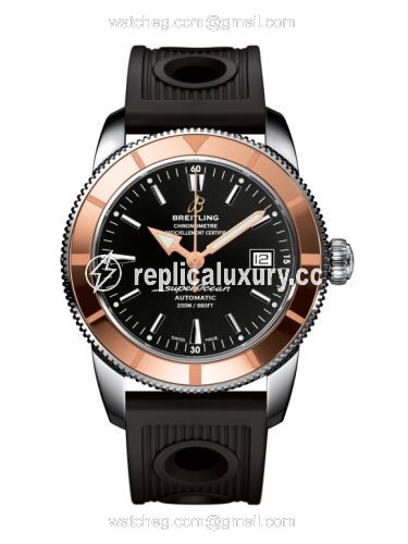Breitling Superocean Heritage 42 Stainless Steel / Red Gold / Volcano Black / Rubber U1732112.BA61.200S