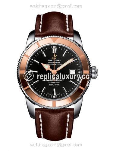 Breitling Superocean Heritage 42 Stainless Steel / Red Gold / Volcano Black / Calf U1732112.BA61.437X