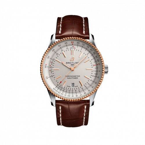 Breitling Navitimer Automatic 41 Automatic Stainless Steel / Rose Gold / Silver / Croco / Pin U17326211G1P1