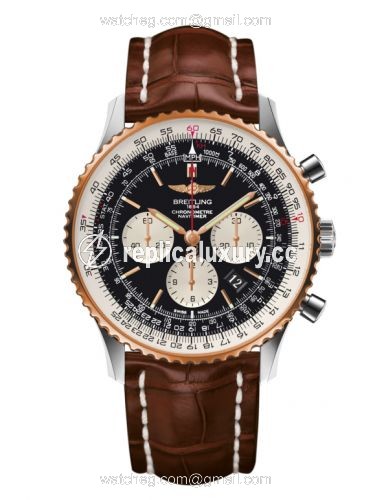 Breitling Navitimer 01 46 Stainless Steel / Red Gold / Black / Croco UB012721.BE18.754P