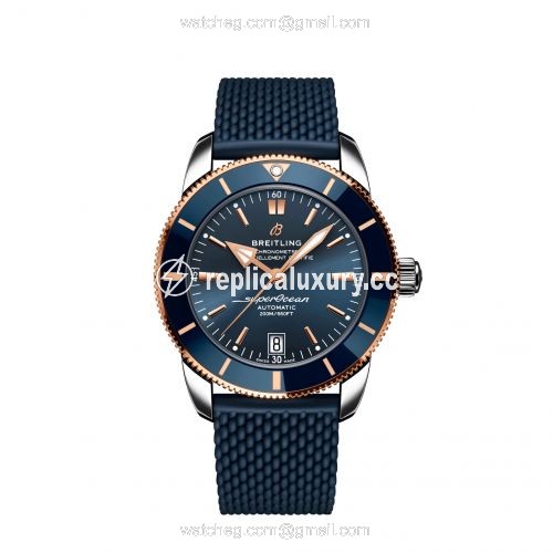 Breitling Superocean Heritage II B20 Automatic 42 Stainless Steel / Red Gold / Blue / Rubber UB2010161C1S1