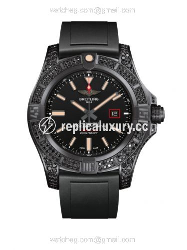 Breitling Avenger Blackbird 44 Black Titanium / Diamondworks / Volcano Black / Rubber V17311AU.BD74.134S