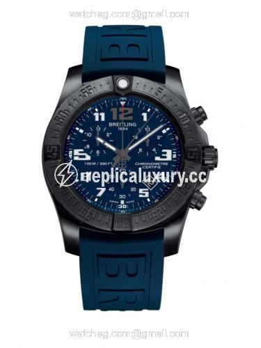 Breitling Chronospace Evo Night Mission / Blue / Rubber V7333010.C939.158S