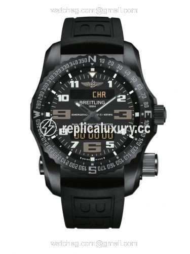 Breitling Emergency II Night Mission / Black / Rubber / Folding V7632522/BC46/156S/V20DSA.4