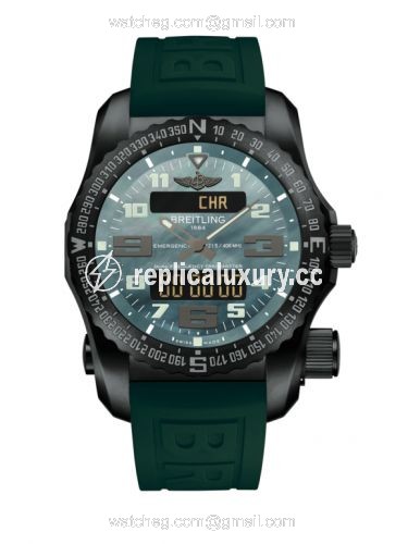 Breitling Emergency II Night Mission / Green Mother-of-Pearl / Rubber / Folding V7632530/L527/286S/V20DSA.4