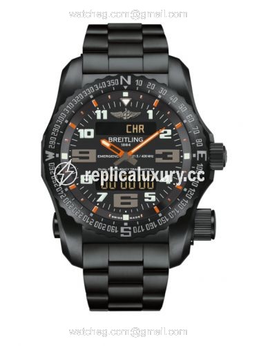 Breitling Emergency II Night Mission / Black-Orange / Bracelet V76325A5/BC46/159V