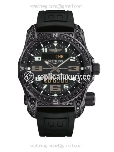 Breitling Emergency II Night Mission Diamondworks / Black / Rubber / Folding V76325AW/BC46/156S/V20DSA.4