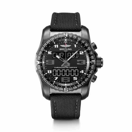 Breitling Cockpit B50 Night Mission / Black / Military / Pin VB5010221B1W1