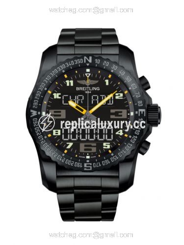 Breitling Cockpit B50 Night Mission / Black-Yellow / Bracelet VB5010A4/BD41/176V