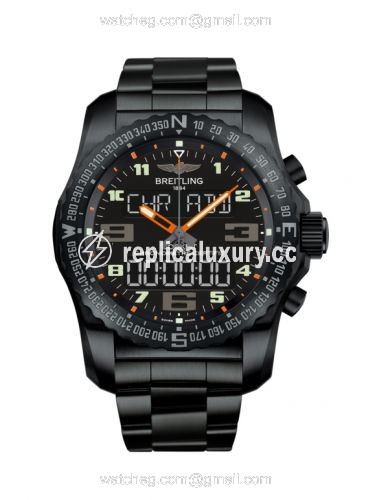 Breitling Cockpit B50 Night Mission / Black-Orange / Bracelet VB5010A5/BD41/176V