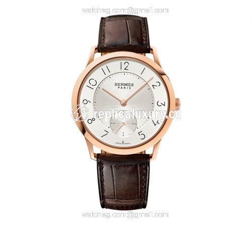 Hermes Slim d'Hermes GM Rose Gold / Silver W041762WW00