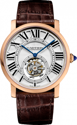 Cartier Rotonde de Cartier Flying Tourbillon Pink Gold / Silver W1556215