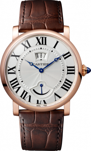Cartier Rotonde de Cartier Calendar Aperture and Power Reserve Pink Gold / Silver W1556252