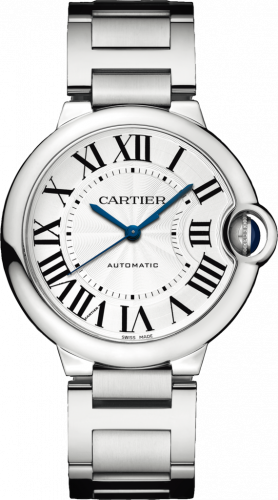 Cartier Ballon Blue de Cartier 36 Automatic Stainless Steel / Silver / Bracelet W6920046