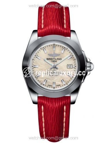 Breitling Galactic 32 Sleek Edition Stainless Steel / Pearl / Sahara W7133012/A800/209X/A14BA.1