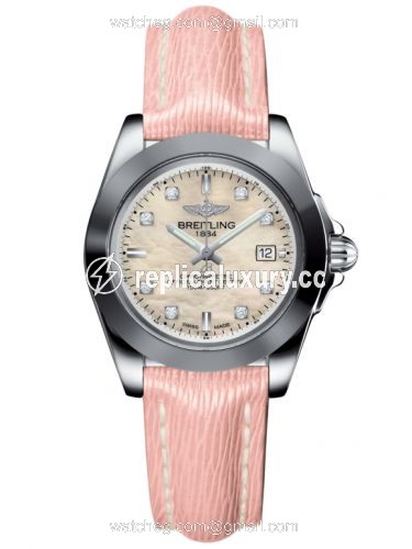 Breitling Galactic 32 Sleek Edition Stainless Steel / Pearl Diamond / Sahara W7133012/A801/238X/A14BA.1