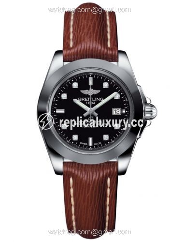 Breitling Galactic 32 Sleek Edition Stainless Steel / Trophy Black Diamond / Sahara W7133012/BF63/211X/A14BA.1