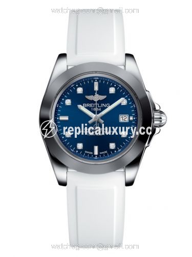 Breitling Galactic 32 Sleek Edition Stainless Steel / Horizon Blue Diamond / Rubber W7133012/C966/164S/A14S.1