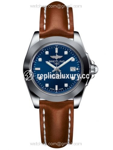 Breitling Galactic 32 Sleek Edition Stainless Steel / Horizon Blue Diamond / Calf W7133012/C966/406X/A14BA.1