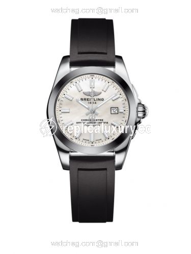 Breitling Galactic 29 Stainless Steel / Pearl / Rubber W7234812/A784/248S/A12S.1