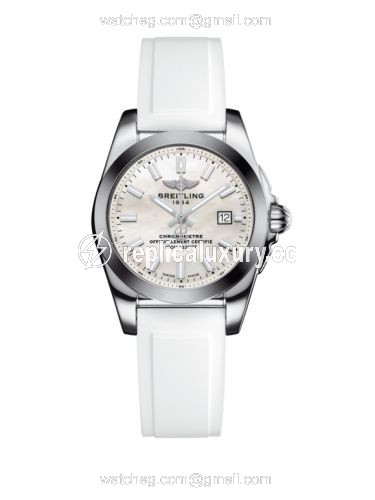 Breitling Galactic 29 Stainless Steel / Pearl / Rubber W7234812/A784/249S/A12S.1
