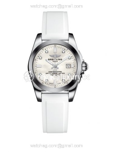 Breitling Galactic 29 Stainless Steel / Pearl Diamond / Rubber W7234812/A785/249S/A12S.1
