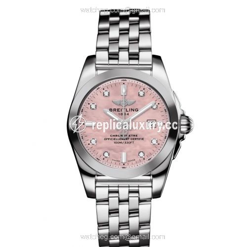 Breitling Galactic 29 Stainless Steel / Pink MOP / Japan Special Edition W7234812/K532/791A