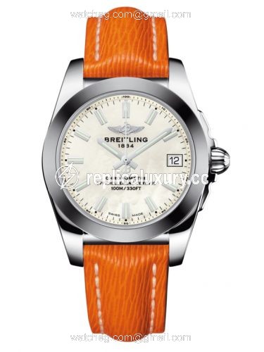 Breitling Galactic 36 Stainless Steel / SleekT / Pearl / Sahara W7433012.A779.217X