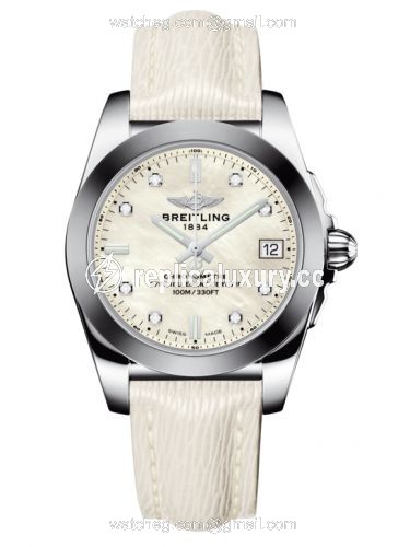 Breitling Galactic 36 Stainless Steel / SleekT / Pearl Diamond / Sahara W7433012.A780.236X
