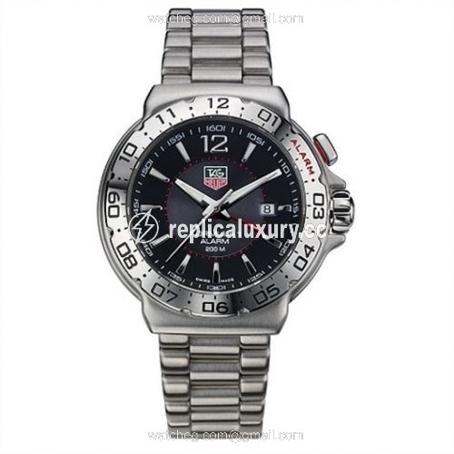 TAG Heuer Formula 1 Quartz Alarm 41 Stainless Steel / Black / Bracelet WAC111A.BA0850