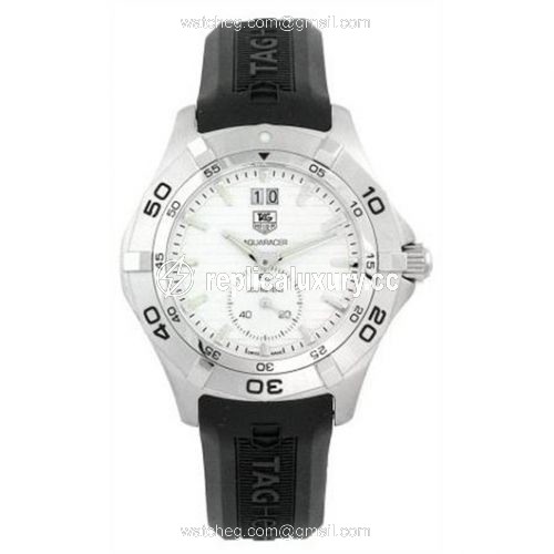 TAG Heuer Aquaracer 300M Big Date 41 Stainless Steel / Silver / Rubber WAF1015.FT8010