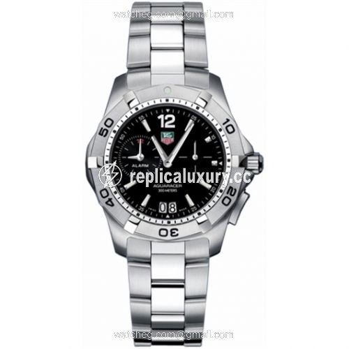 TAG Heuer Aquaracer 300M Alarm 38.4 Stainless Steel / Black / Bracelet WAF111Z.BA0801
