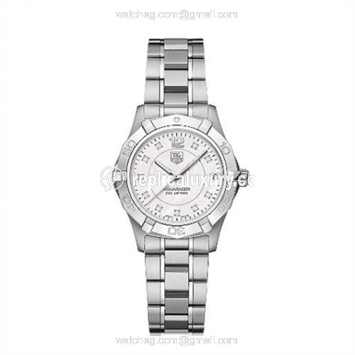 TAG Heuer Aquaracer 300M Quartz 32 Stainless Steel / MOP - Diamond / Bracelet WAF1312.BA0817