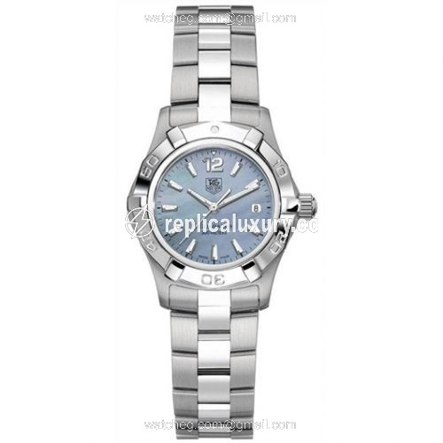 TAG Heuer Aquaracer 300M Quartz 27 Stainless Steel / Blue MOP / Bracelet WAF1417.BA0823