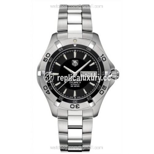 TAG Heuer Aquaracer 300M Calibre 5 Day-Date 41 Stainless Steel / Black / Bracelet WAF2010.BA0818