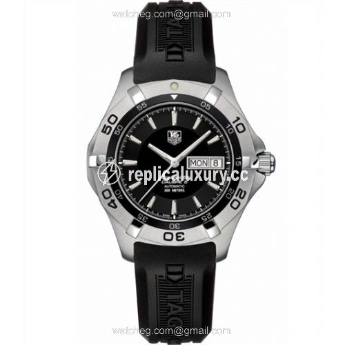 TAG Heuer Aquaracer 300M Calibre 5 Day-Date 41 Stainless Steel / Black / Rubber WAF2010.FT8010