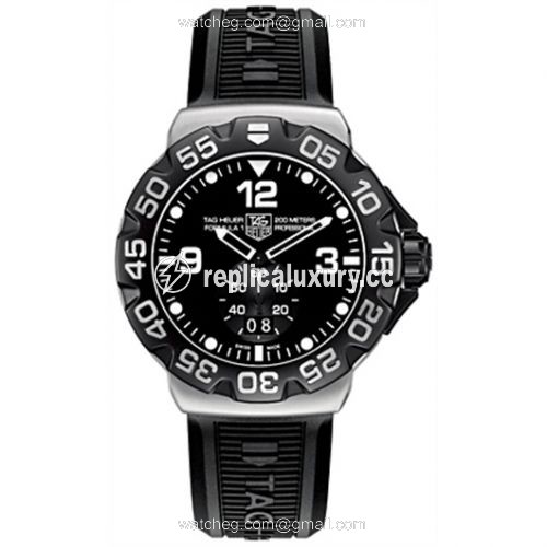 TAG Heuer Formula 1 Big Date 44 Stainless Steel / Black / Rubber WAH1010.BT0717
