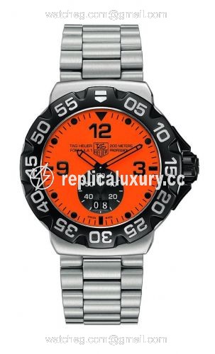 TAG Heuer Formula 1 Big Date 44 Stainless Steel / Orange / Bracelet WAH1012.BA0860