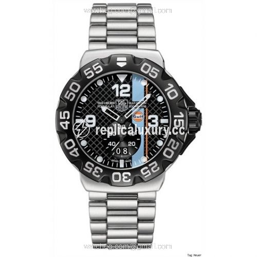 TAG Heuer Formula 1 Big Date 44 Stainless Steel / Gulf / Bracelet WAH1013.BA0860