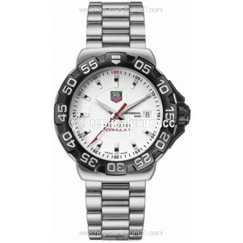TAG Heuer Formula 1 Quartz 41 Stainless Steel / White / Bracelet WAH1111.BA0850