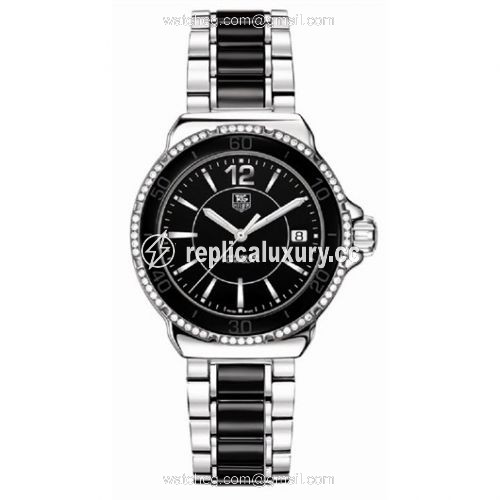 TAG Heuer Formula 1 Quartz 37 Stainless Steel / Diamond / Black / Bracelet WAH1212.BA0859