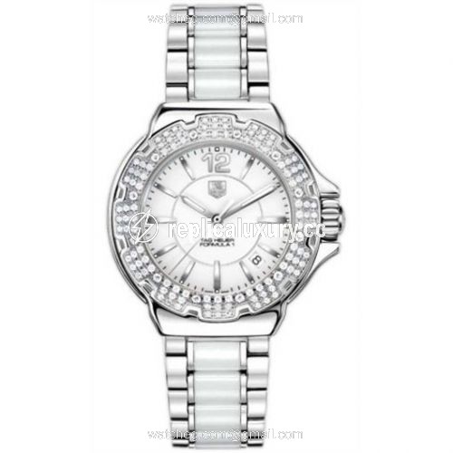 TAG Heuer Formula 1 Quartz 37 Stainless Steel / Diamond / White / Bracelet WAH1215.BA0861