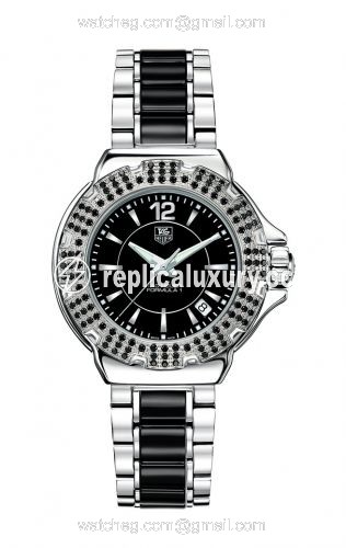 TAG Heuer Formula 1 Quartz 37 Stainless Steel / Ruby / Black / Bracelet WAH1216.BA0859