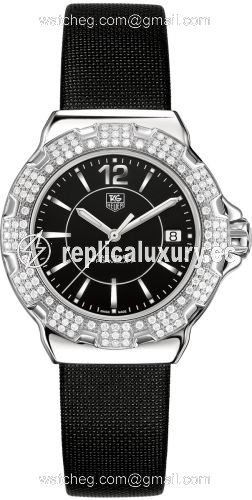 TAG Heuer Formula 1 Quartz 37 Stainless Steel / Diamond / Black / Fabric WAH1217FC6218