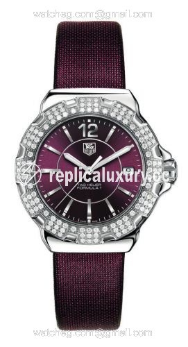 TAG Heuer Formula 1 Quartz 37 Stainless Steel / Diamond / Purple / Fabric WAH121B.FC6223