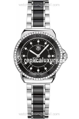 TAG Heuer Formula 1 32 Stainless Steel / Diamond / Black / Bracelet WAH1312.BA0867